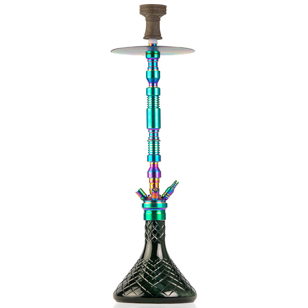 COCOYAYA King Series Hookah - Rainbow (Black Base)