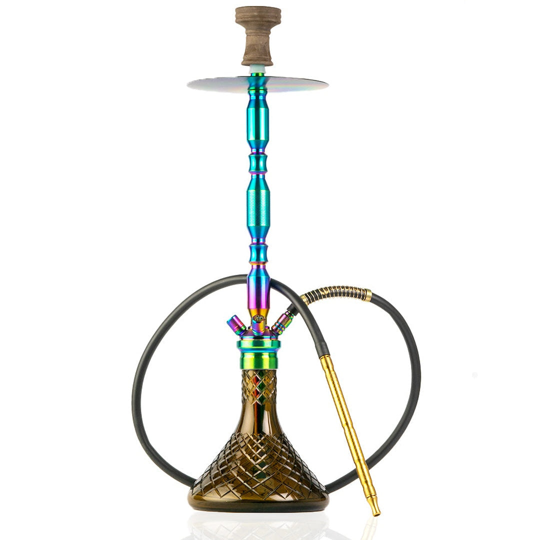 COCOYAYA King Series Hookah - Rainbow (Grey Base)