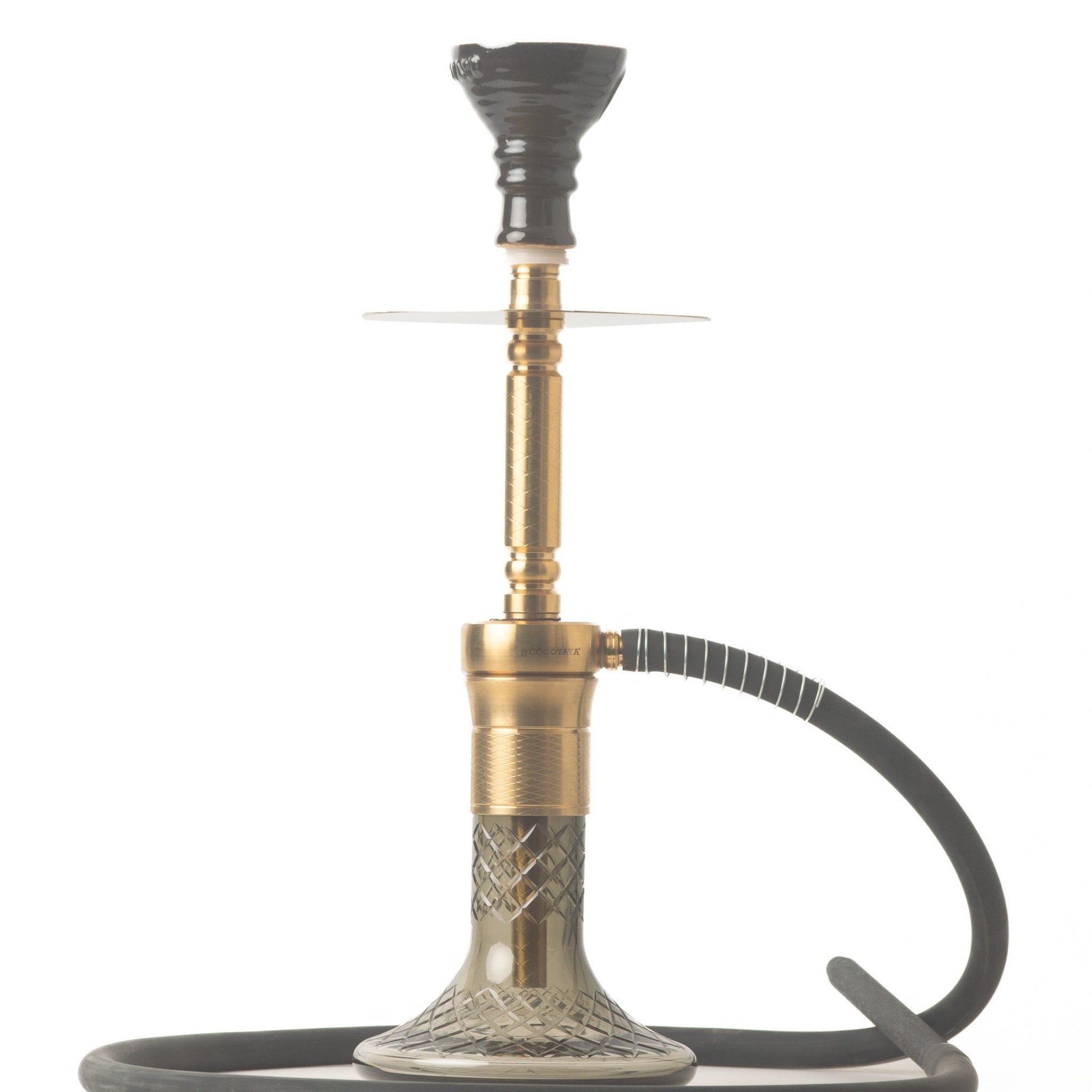COCOYAYA Lala Hookah - Grey Base & Golden Stem