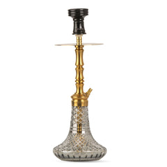 COCOYAYA M19 Hookah - Golden & Cut Glass Base