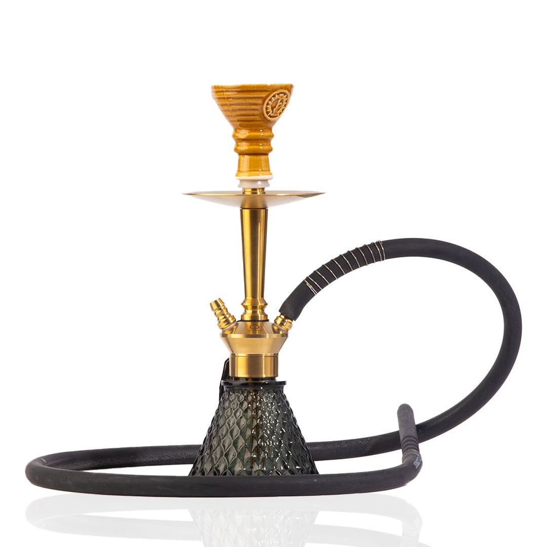 COCOYAYA Milo Hookah (Conquer Series) - Gold Stem & Black Base