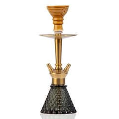 COCOYAYA Milo Hookah (Conquer Series) - Gold Stem & Black Base