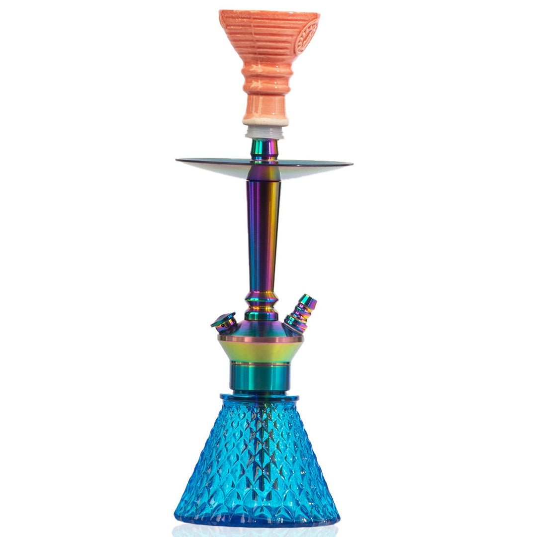COCOYAYA Milo Hookah (Conquer Series) - Rainbow & Blue Base