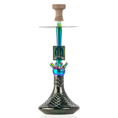 COCOYAYA Moksha SPT Hookah - Rainbow Stem & Black Base