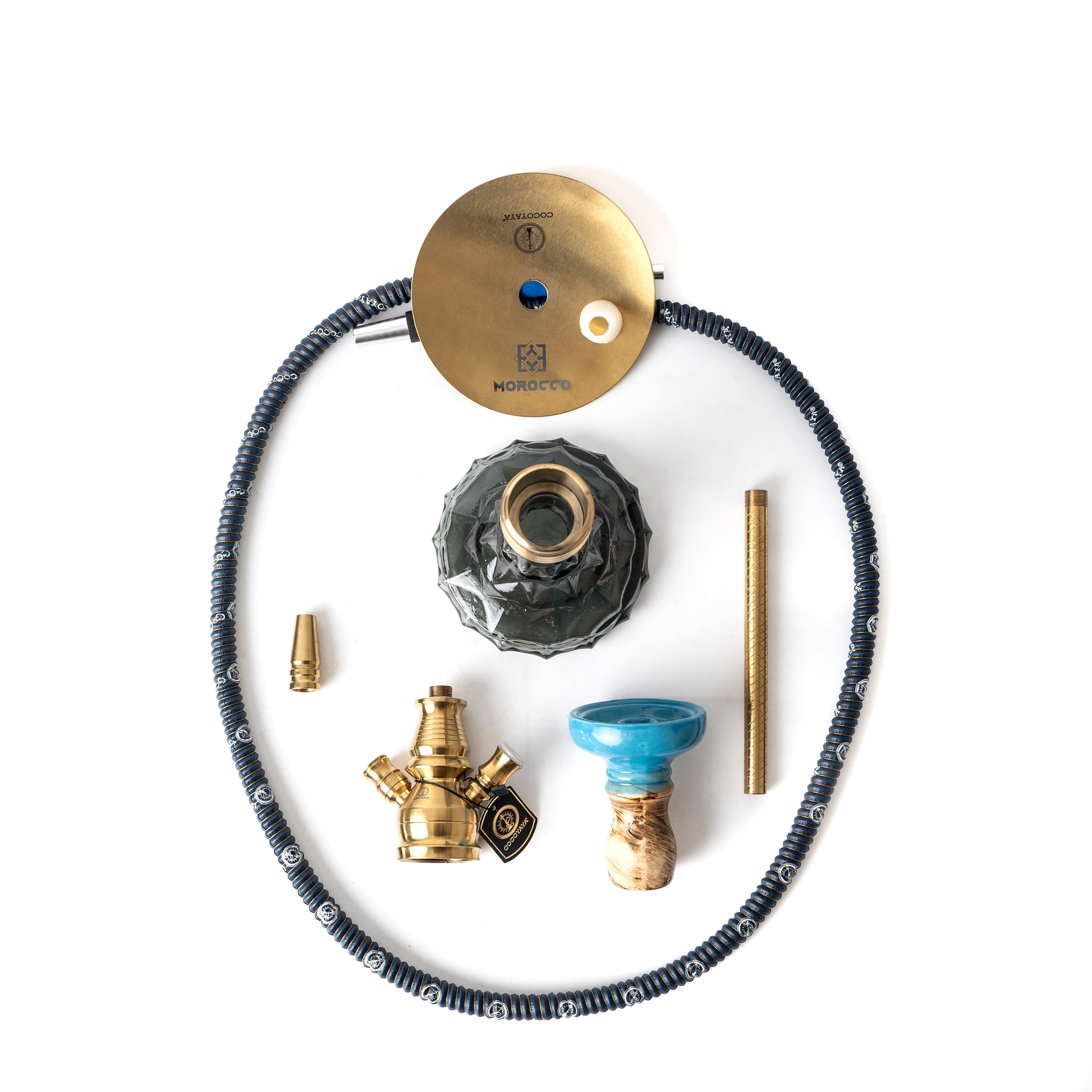 COCOYAYA Morocco Hookah - Golden