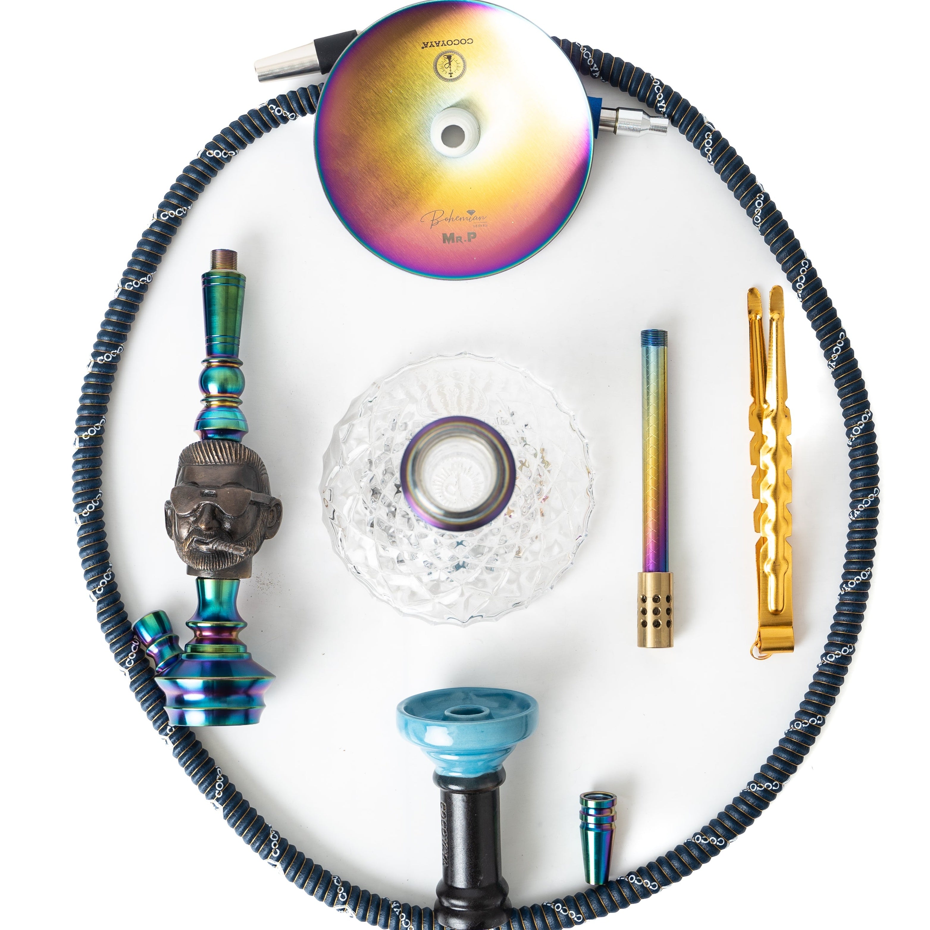 COCOYAYA Mr. P Hookah - Bohemian Series (Rainbow)