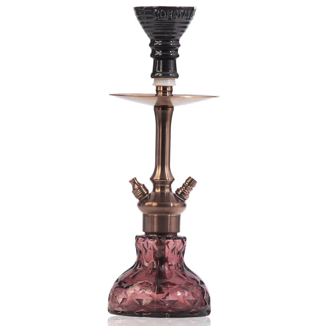 COCOYAYA Oakley Hookah (Conquer Series) - Bronze Stem (Purple Base)