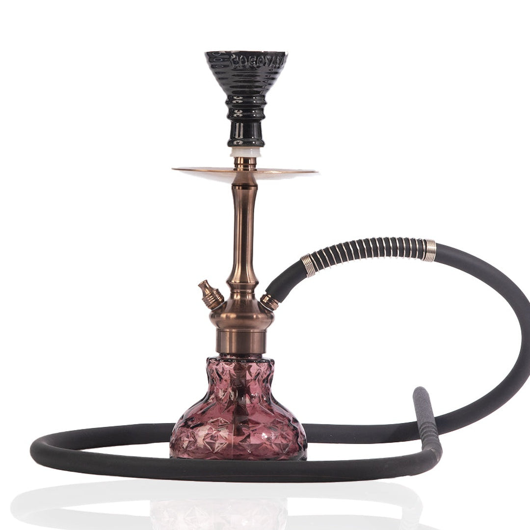 COCOYAYA Oakley Hookah (Conquer Series) - Bronze Stem (Purple Base)