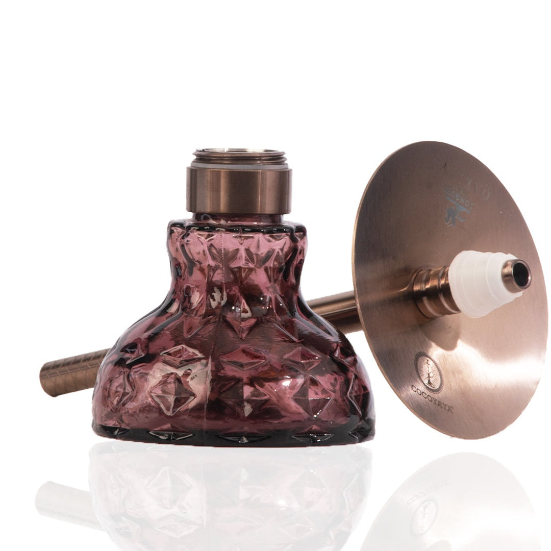 COCOYAYA Oakley Hookah (Conquer Series) - Bronze Stem (Purple Base)