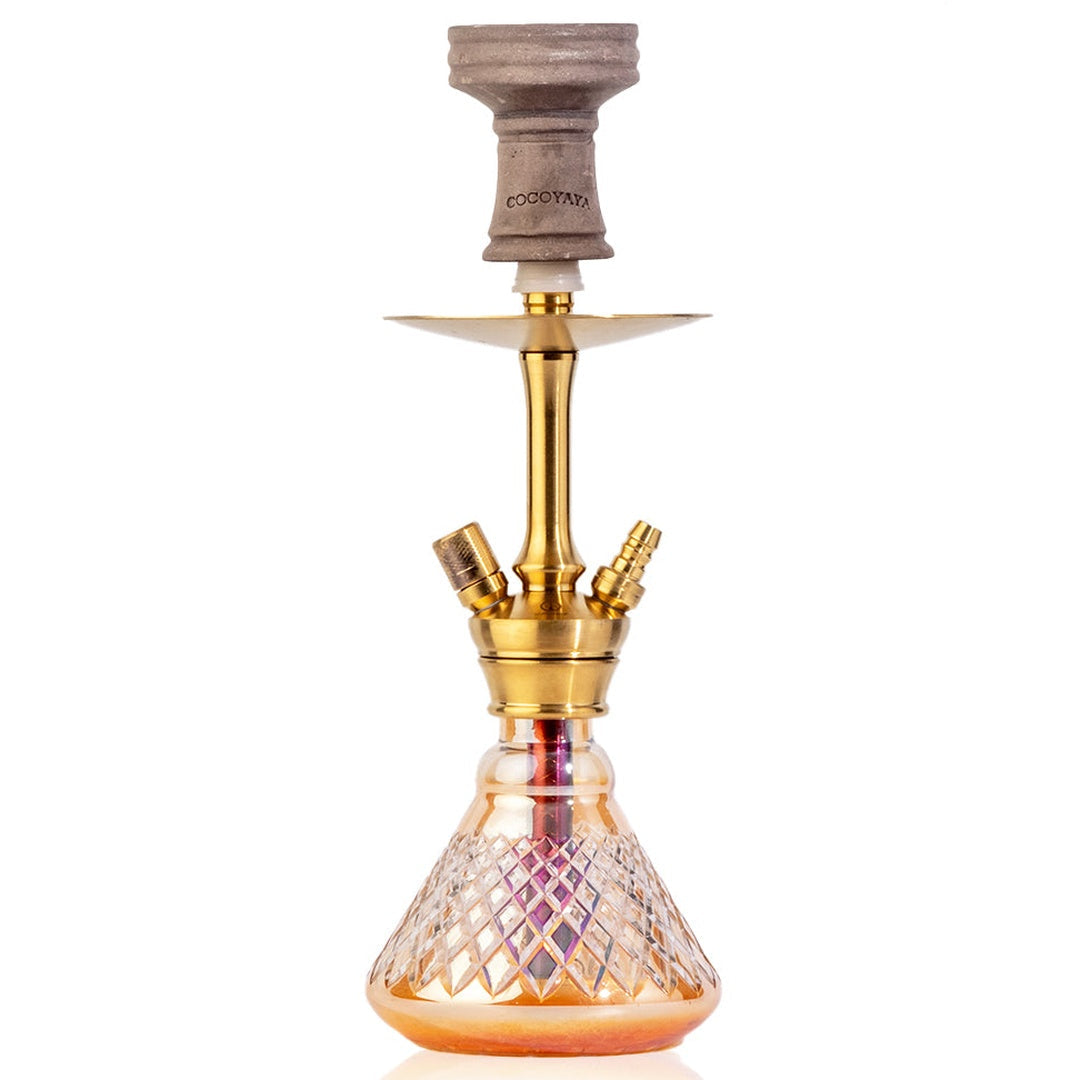 COCOYAYA Oakley Hookah (Conquer Series) - Gold Stem (Goldish Base)