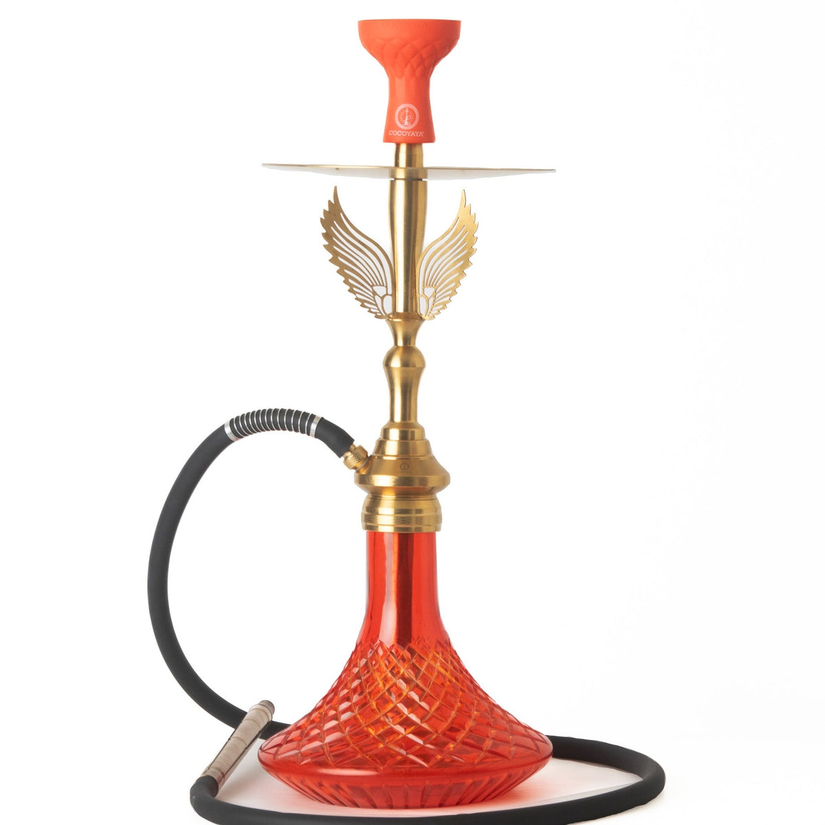 COCOYAYA Phantom Hookah - Golden Stem & Red Base