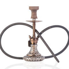 COCOYAYA Poco Hookah (Conquer Series) - Bronze Stem & Cut Glass Base