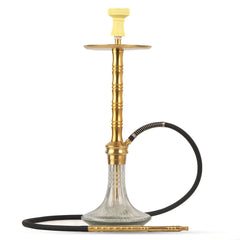 COCOYAYA Rizzi Hookah - Golden &  Transparent Base