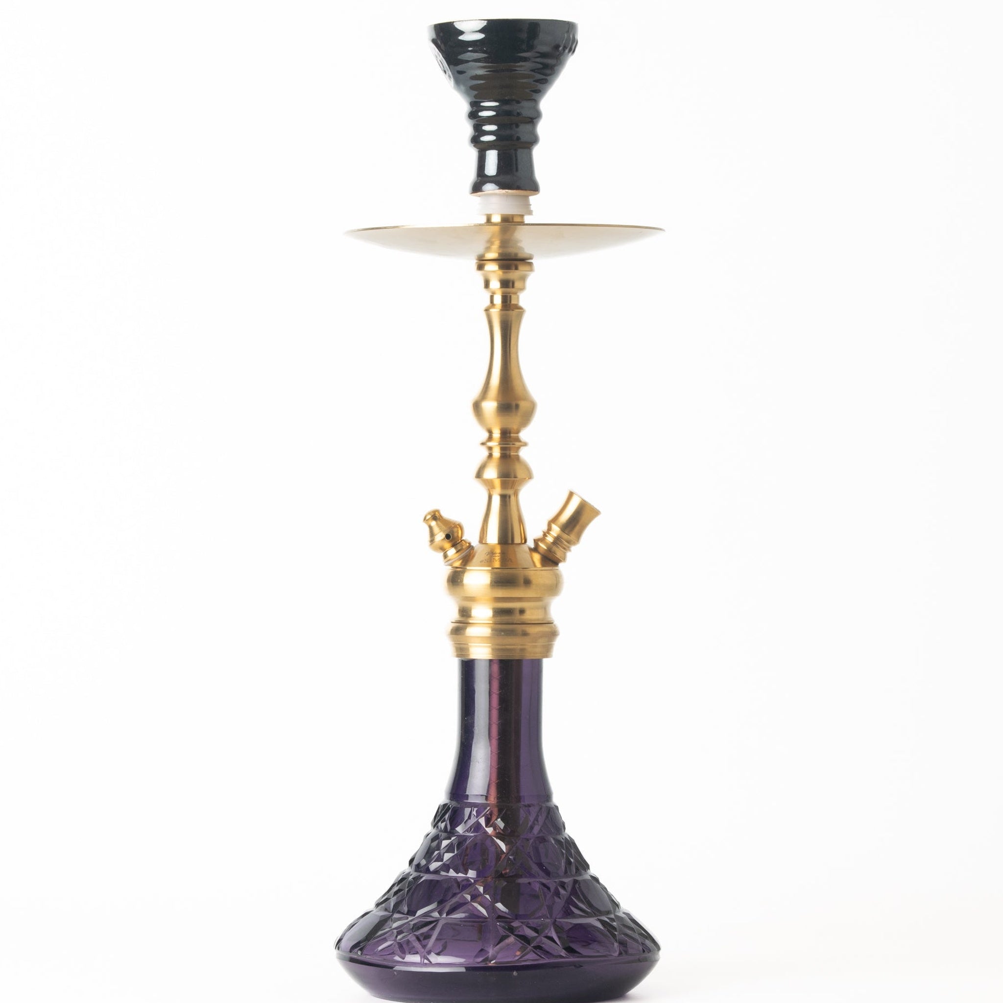 COCOYAYA Simba Hookah - Purple Base & Golden Stem