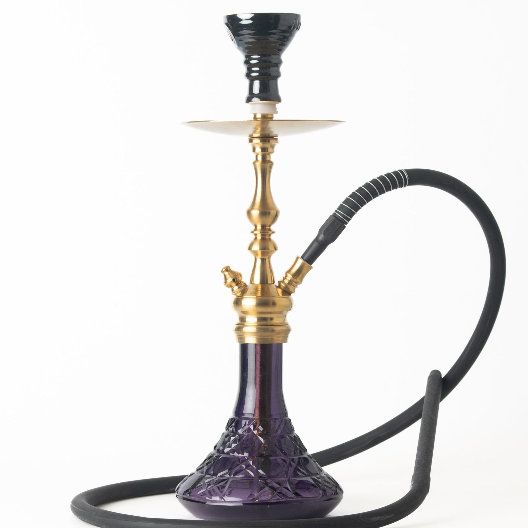 COCOYAYA Simba Hookah - Purple Base & Golden Stem