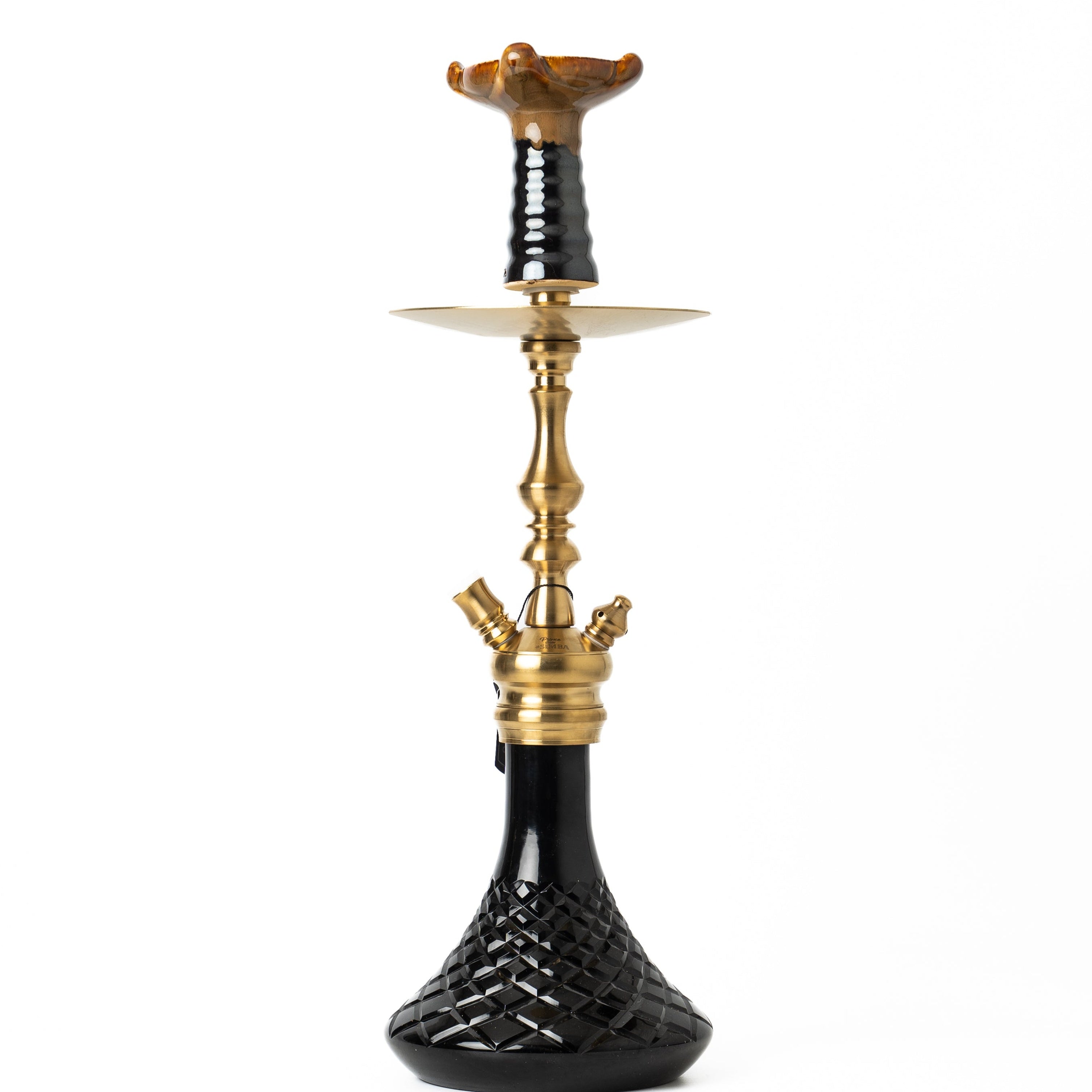 COCOYAYA Simba Hookah - Black Base & Golden Stem
