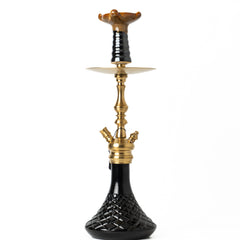 COCOYAYA Simba Hookah - Black Base & Golden Stem