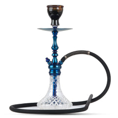 COCOYAYA Simba Hookah - Blue Stem & Transparent Base