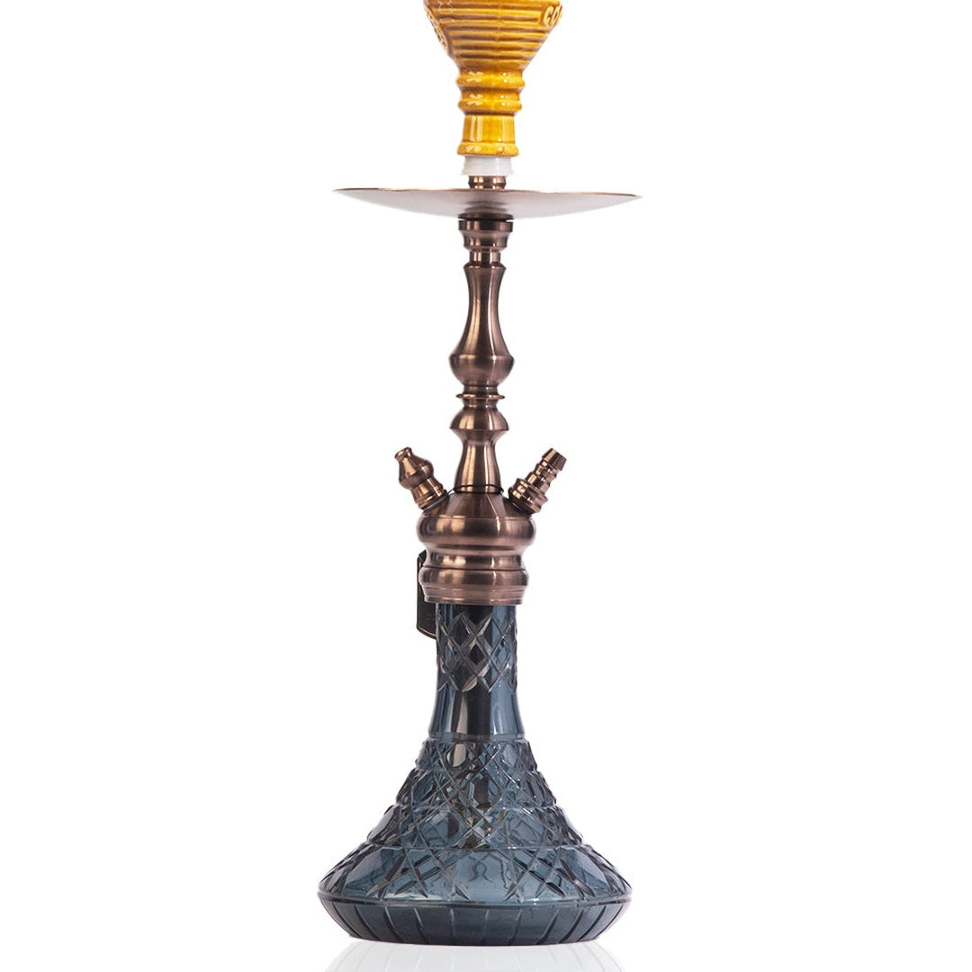 COCOYAYA Simba Hookah - Black Base & Bronze Stem