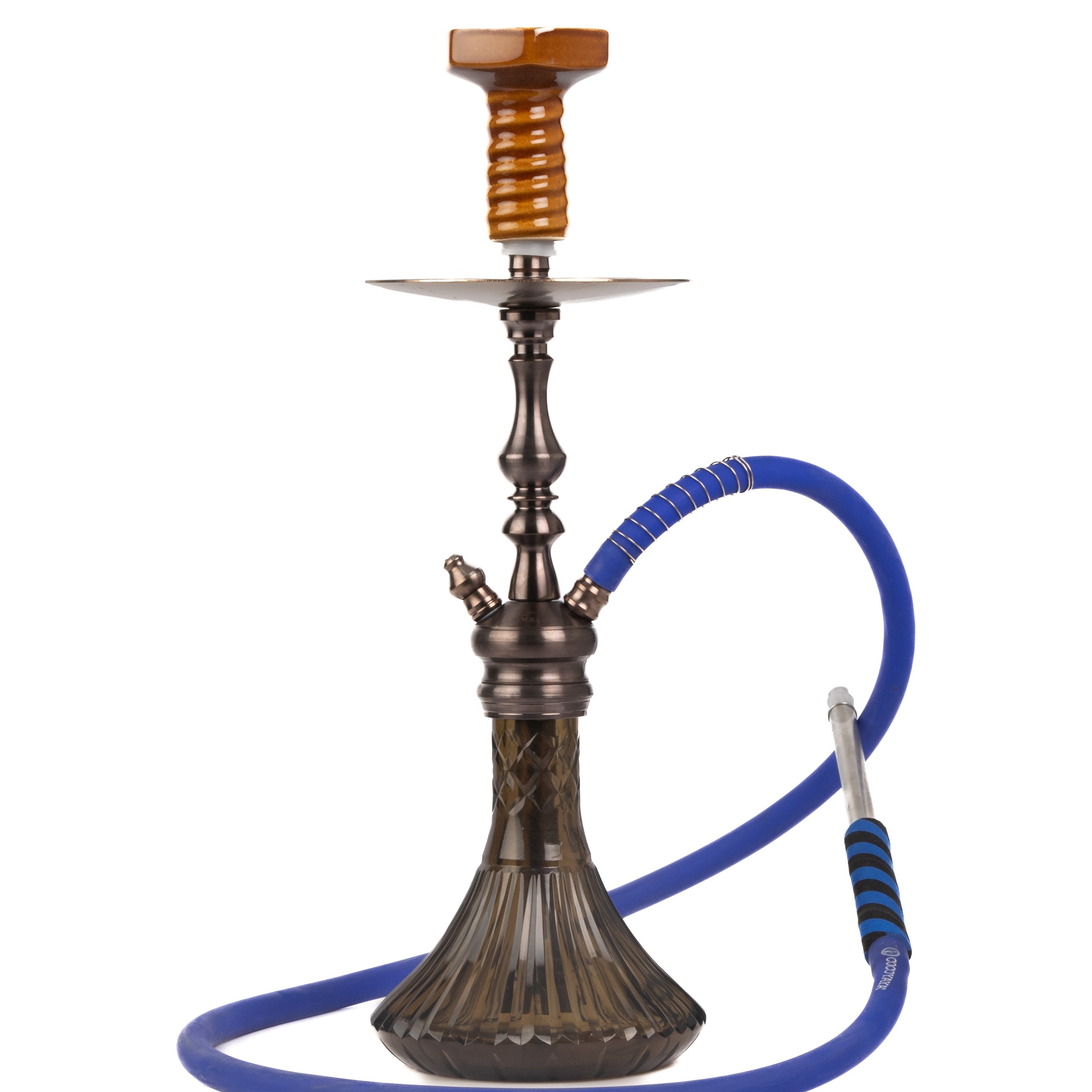 COCOYAYA Simba Hookah - Black Base & Bronze Stem
