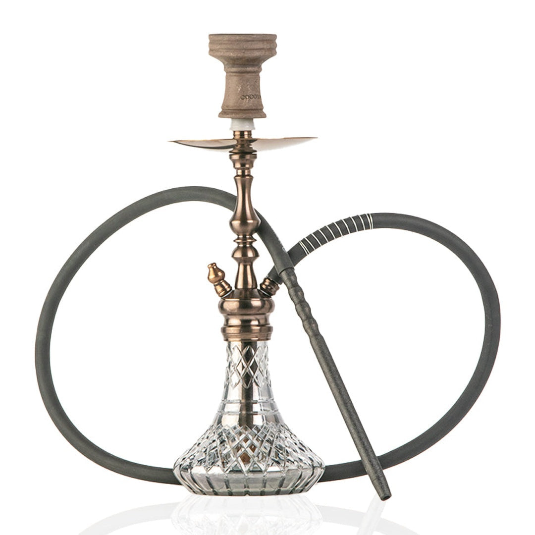 COCOYAYA Simba Hookah - Bronze Finish with Cut Glass Base