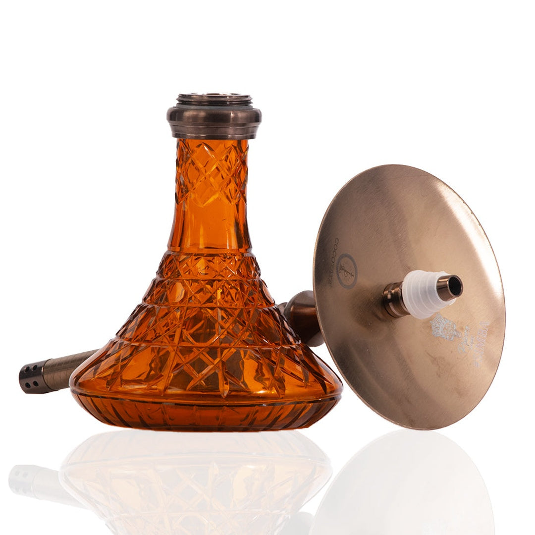 COCOYAYA Simba Hookah - Bronze Stem & Amber Base
