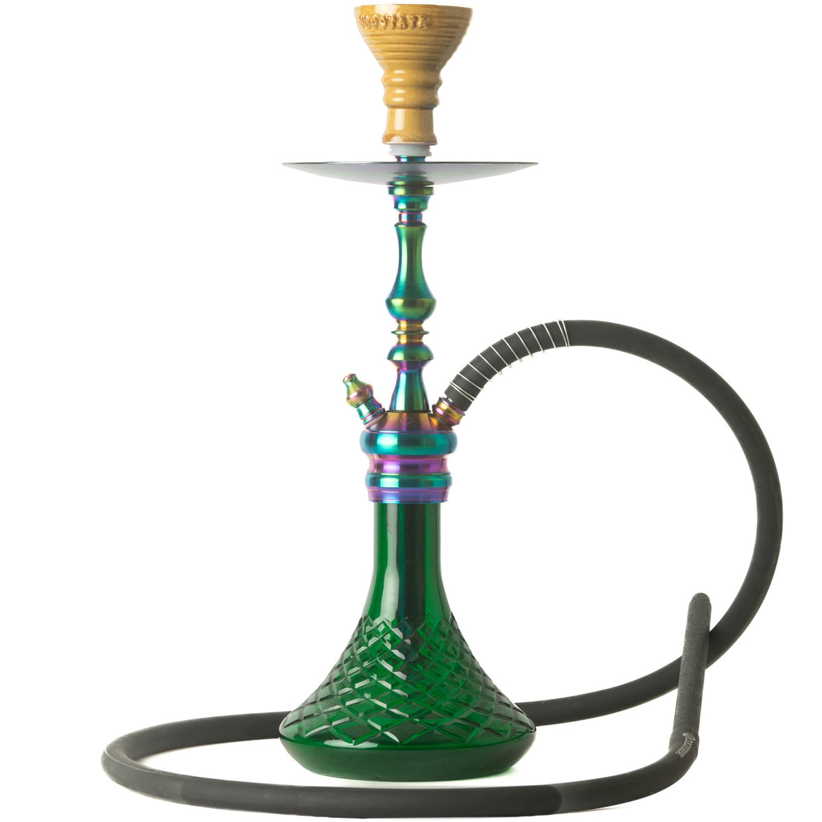 COCOYAYA Simba Hookah - Green Base & Rainbow Stem