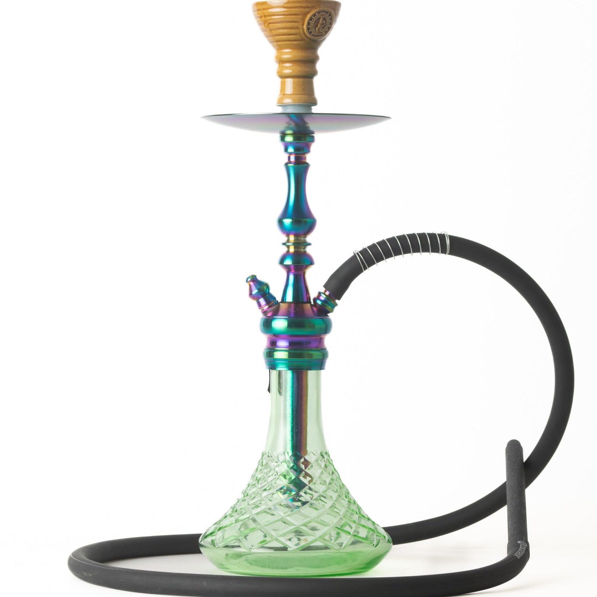 COCOYAYA Simba Hookah - Light Green Base & Rainbow Stem