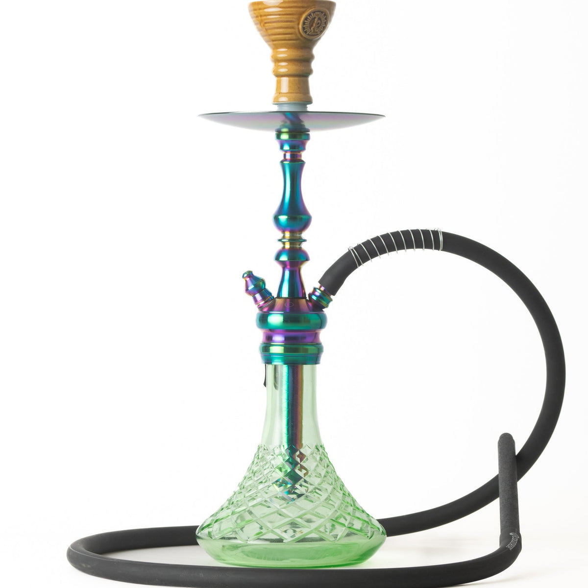 COCOYAYA Simba Hookah - Light Green Base & Rainbow Stem