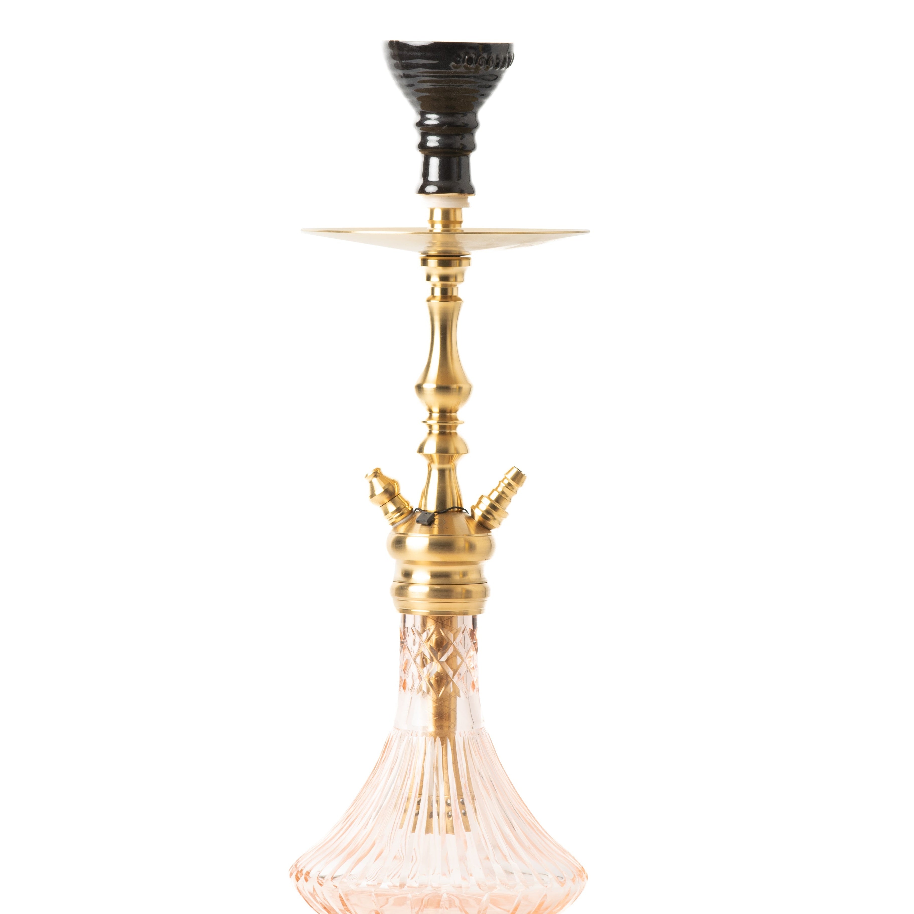 COCOYAYA Simba Hookah - Light Pink Base & Golden Stem