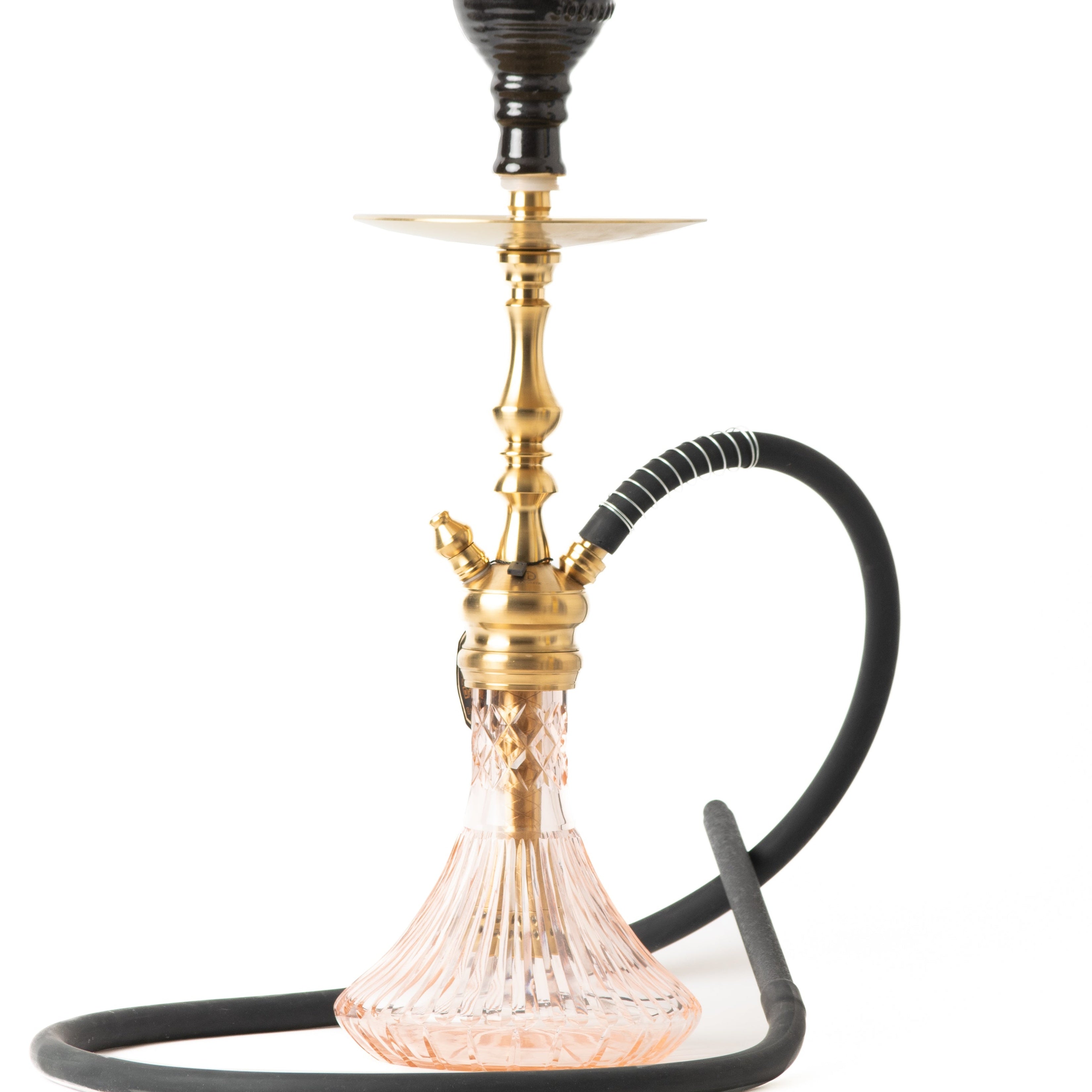 COCOYAYA Simba Hookah - Light Pink Base & Golden Stem
