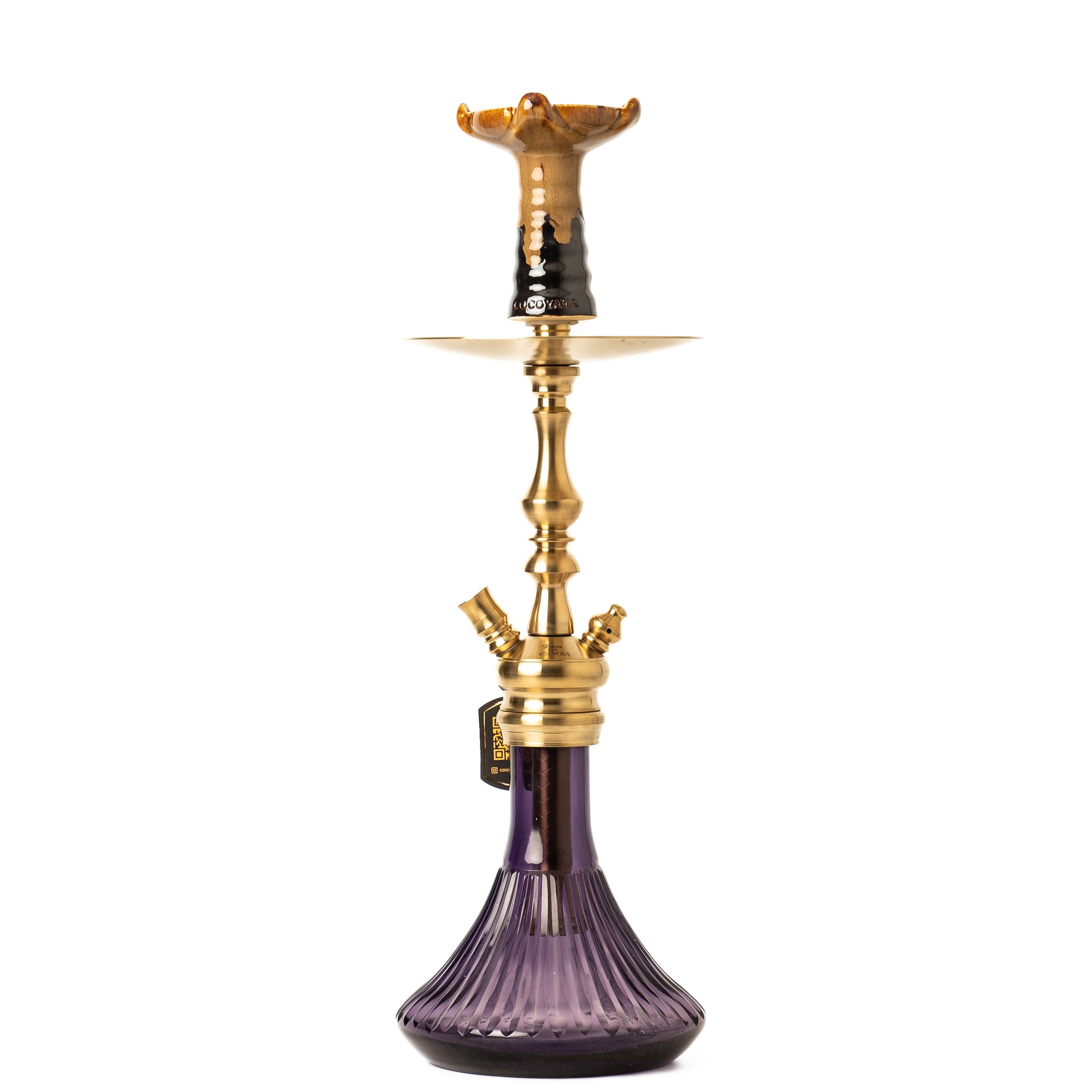 COCOYAYA Simba Hookah - Light Purple Base & Golden Stem