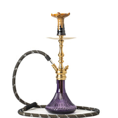 COCOYAYA Simba Hookah - Light Purple Base & Golden Stem