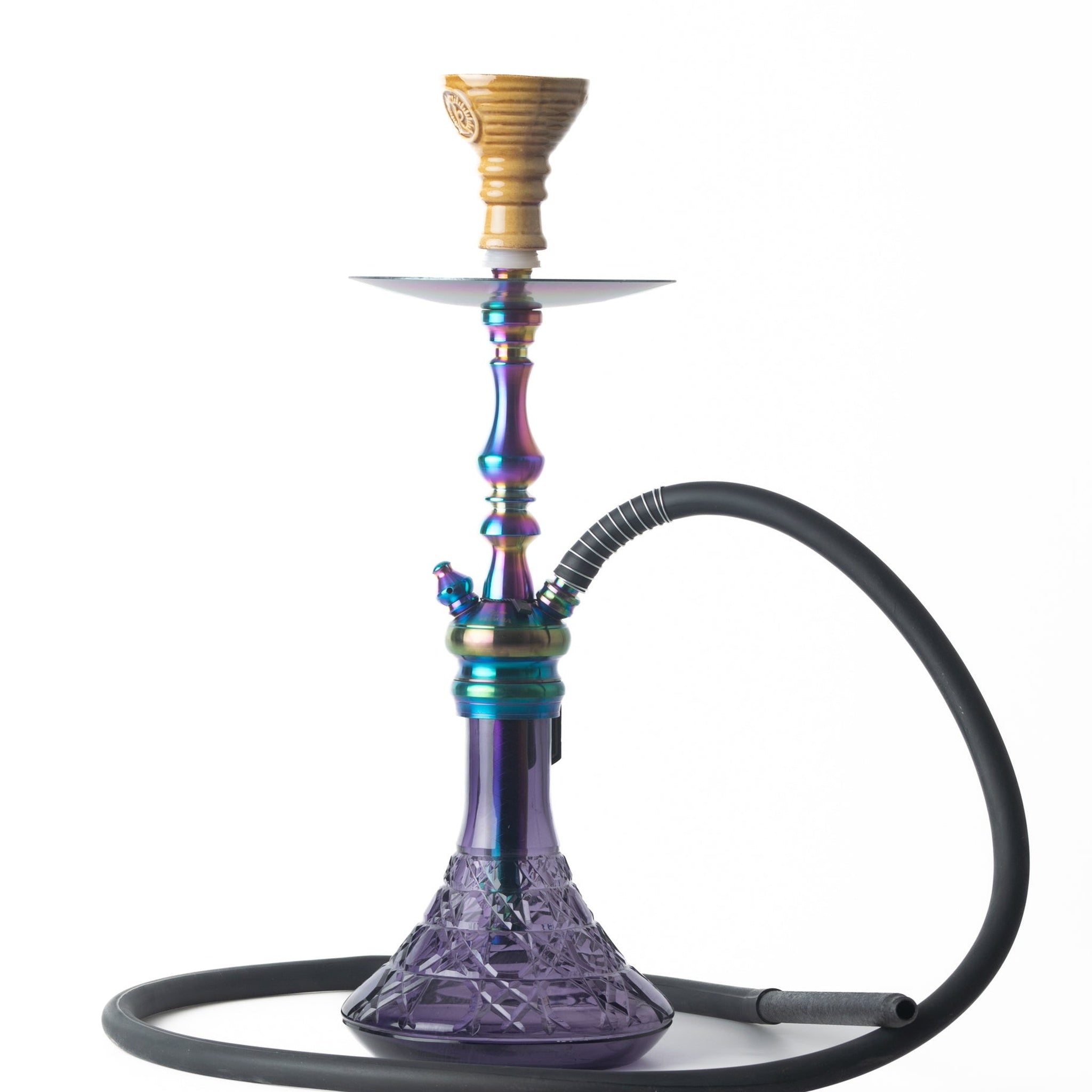 COCOYAYA Simba Hookah - Purple Base & Rainbow Stem