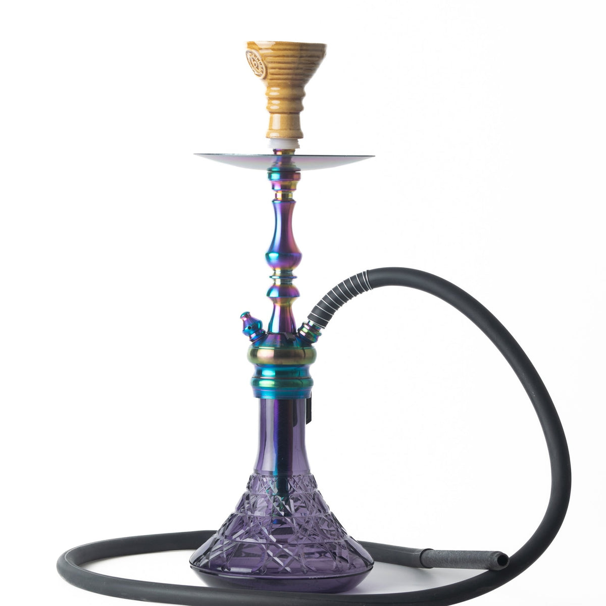 COCOYAYA Simba Hookah - Purple Base & Rainbow Stem