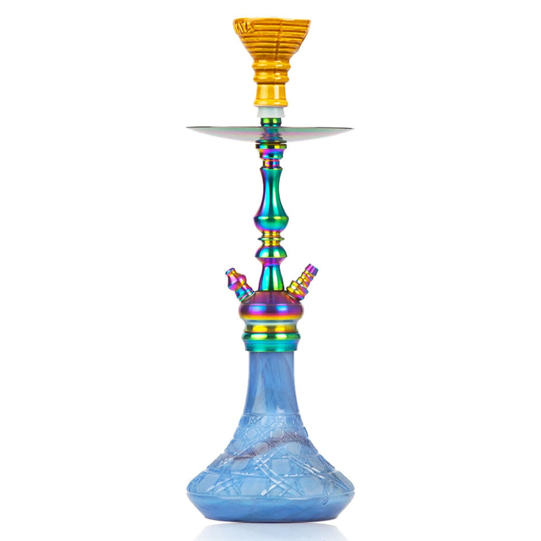 COCOYAYA Simba Hookah - Sky Blue Base & Rainbow Stem