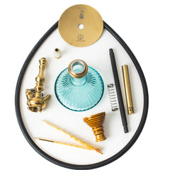 COCOYAYA Simba Hookah - Sky Blue Base & Golden Stem