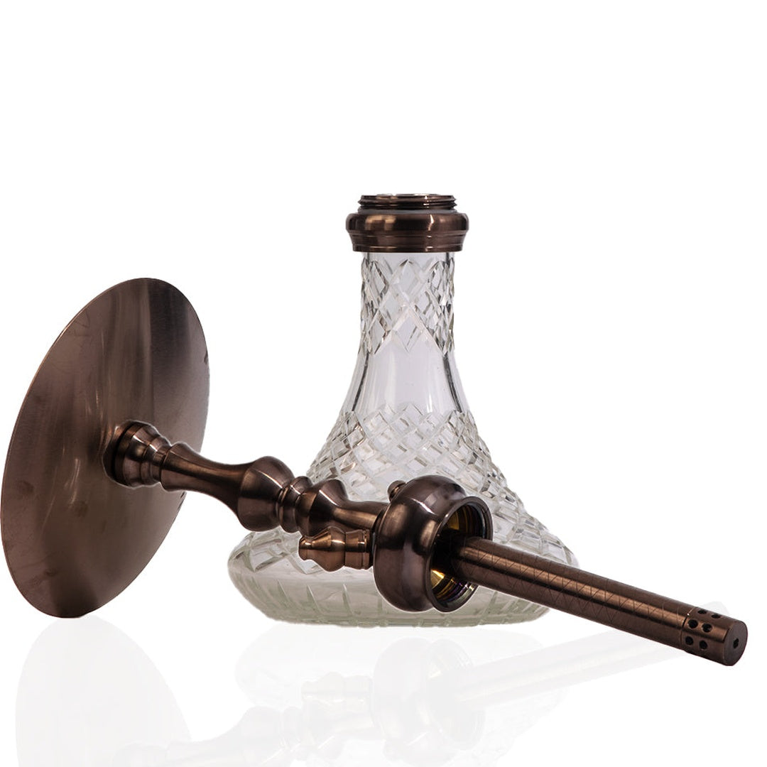 COCOYAYA Simba Hookah - Transparent Base & Bronze Stem