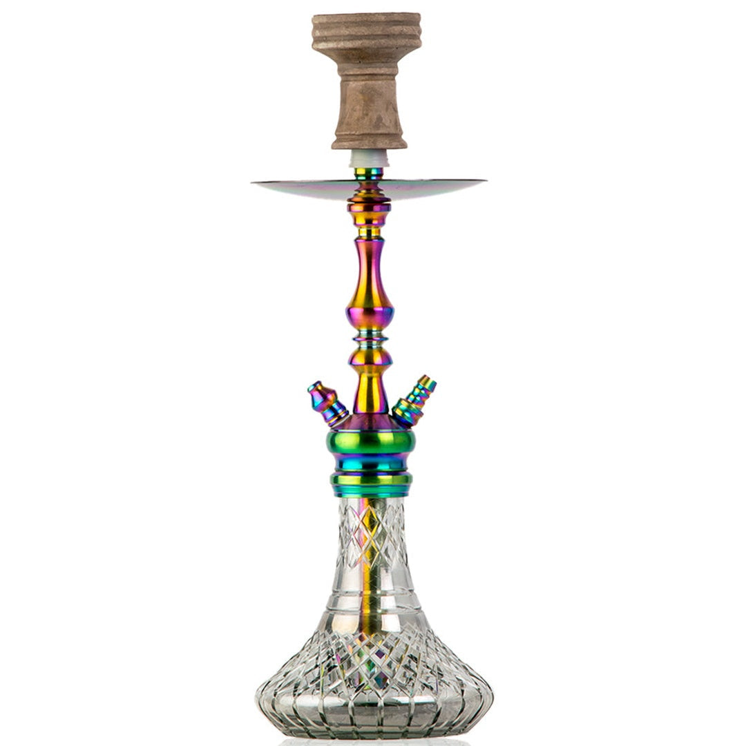 COCOYAYA Simba Hookah - Transparent Base & Rainbow Stem