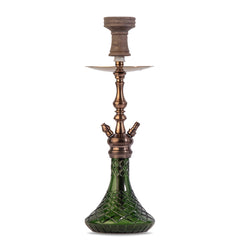 COCOYAYA Simba Hookah - Bronze Finish with Green Base