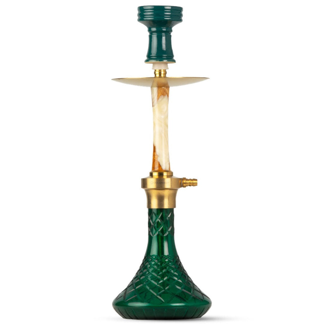 COCOYAYA Sydney Hookah - Golden Stem & Green Base