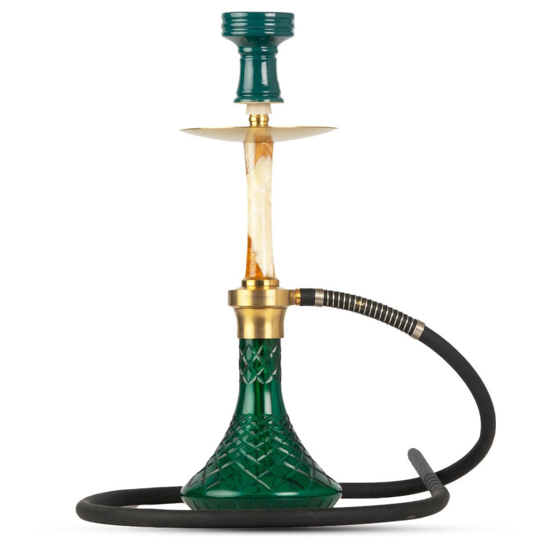 COCOYAYA Sydney Hookah - Golden Stem & Green Base