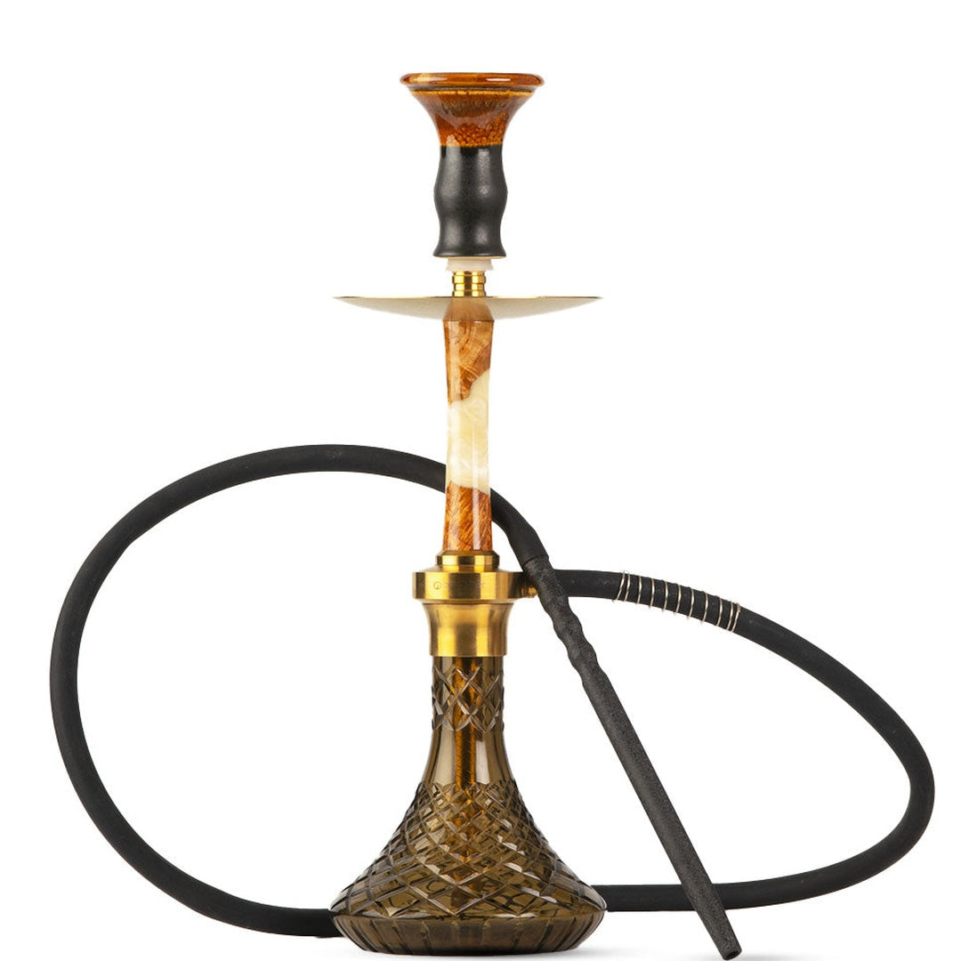 COCOYAYA Sydney Hookah - Golden & Cut Glass Base