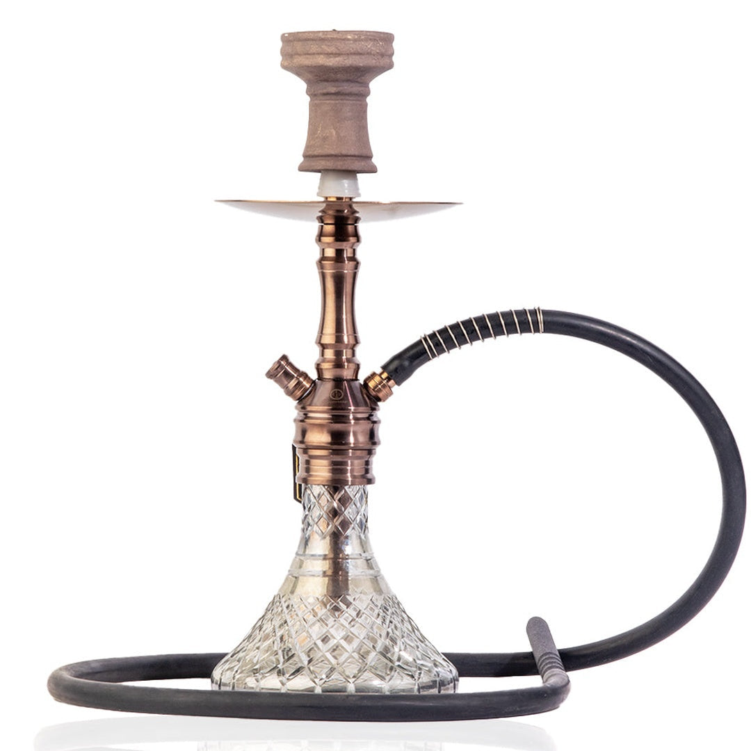 COCOYAYA VIP Lila Hookah - Bronze Stem (Cut Glass Base)