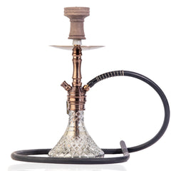 COCOYAYA VIP Lila Hookah - Bronze Stem (Cut Glass Base)