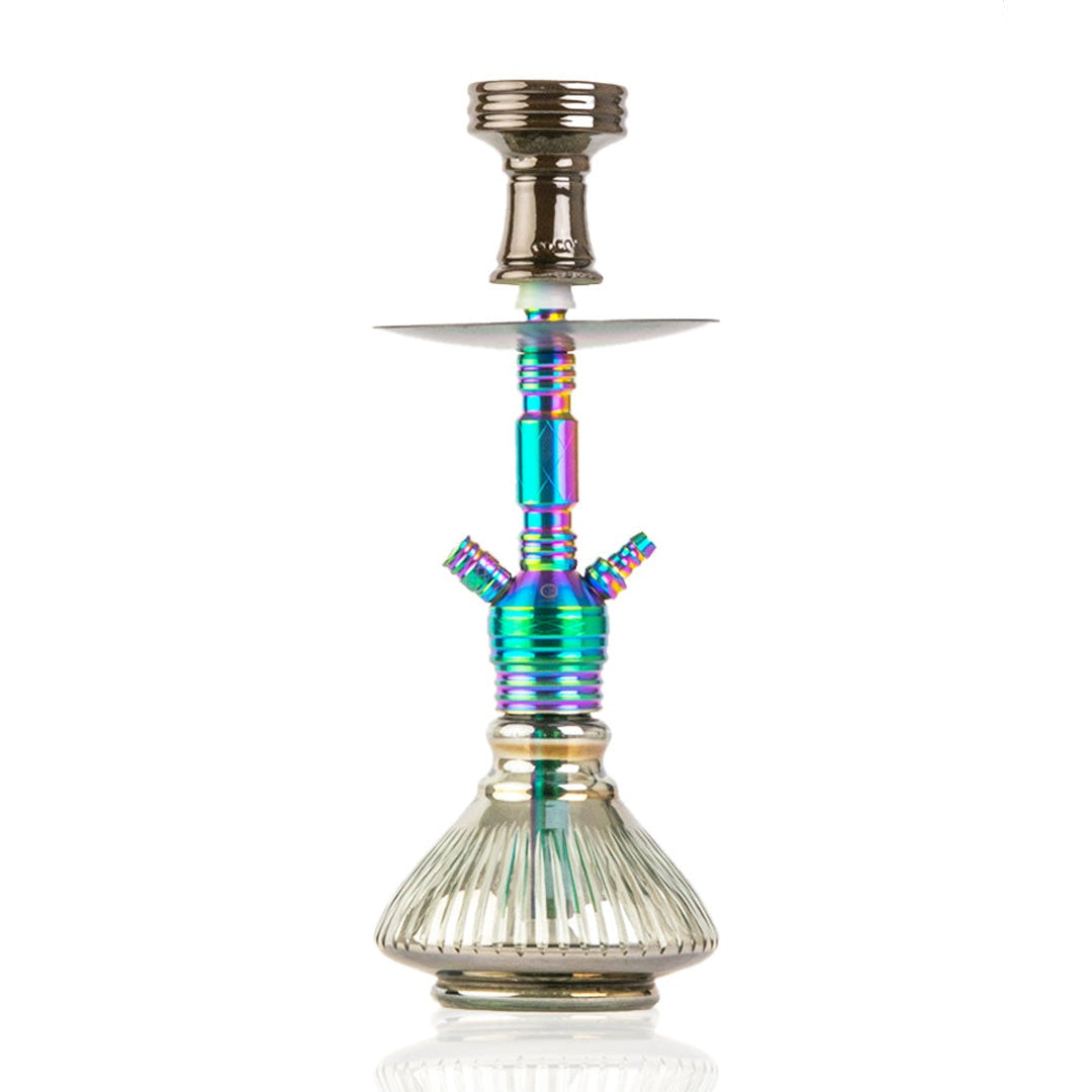 COCOYAYA VIP Micky Hookah - Rainbow Stem & Cut Glass Base