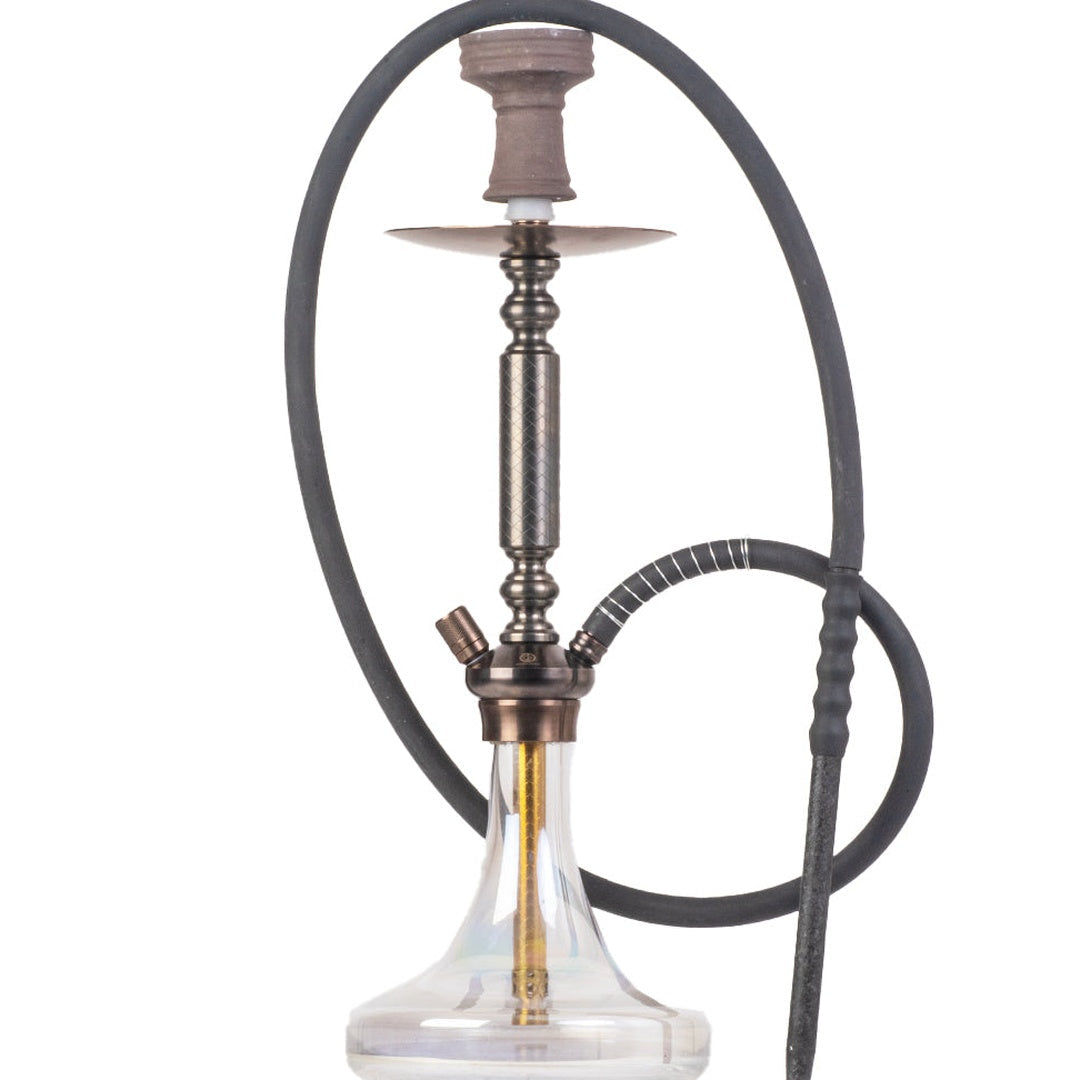 COCOYAYA Valencia 2.0 Hookah - Bronze Stem & Transparent Glass Base