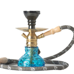 COCOYAYA X11 Hookah - Golden & Sky Blue