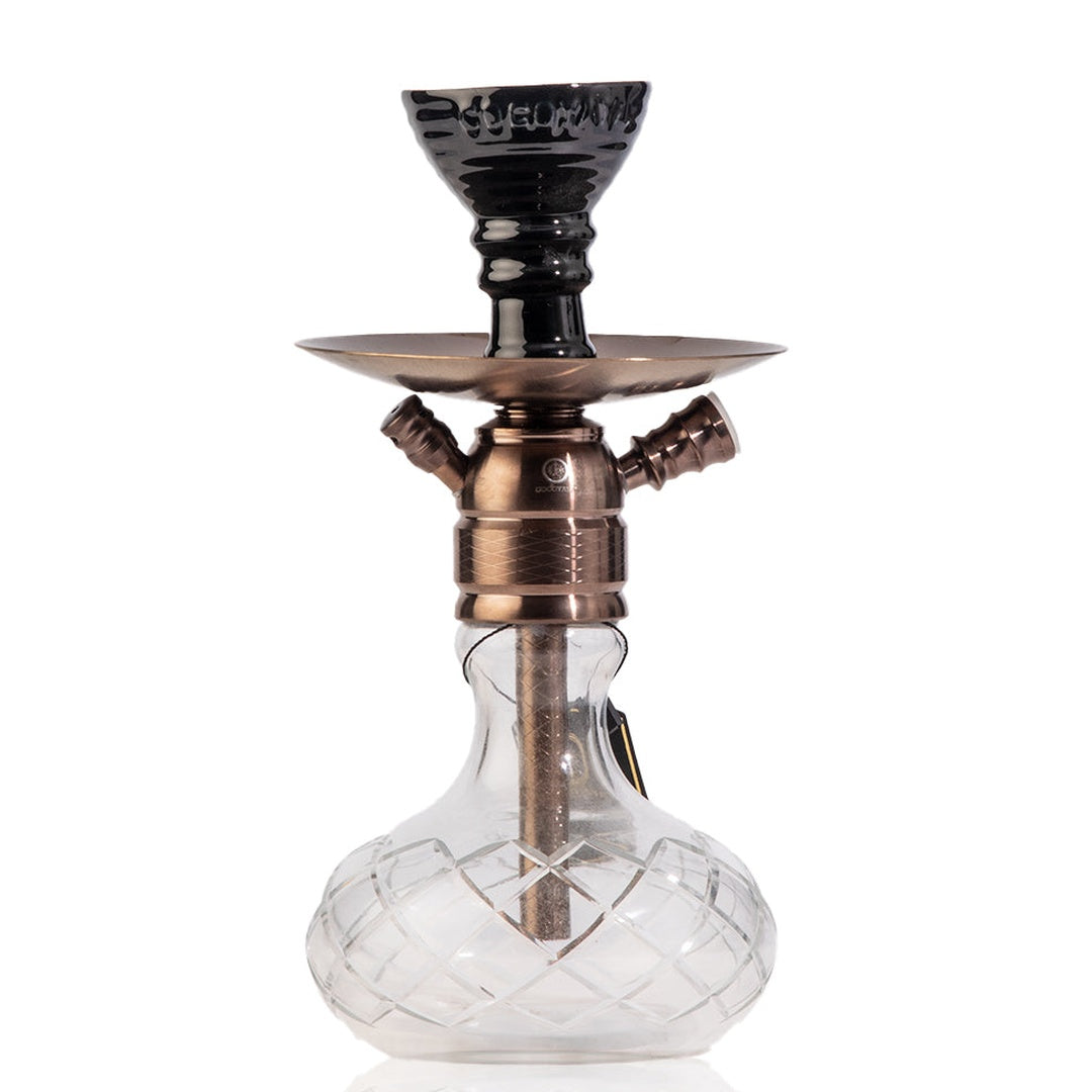 COCOYAYA X17 Hookah - Bronze Stem & Transparent Base