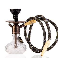 COCOYAYA X17 Hookah - Bronze Stem & Transparent Base